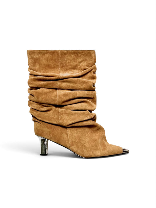 Stos heels, tan