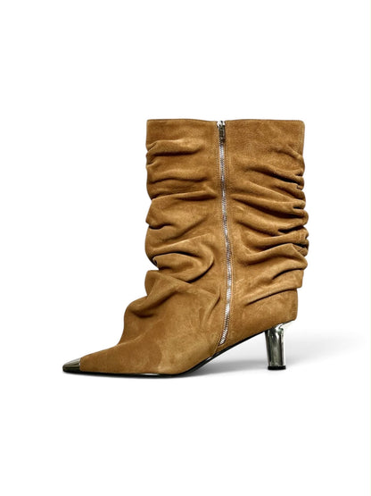 Stos heels, tan